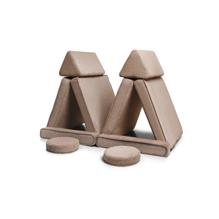 Kinder-Cordsofa in Schokoladenbraun – komfortabel, langlebig und modern